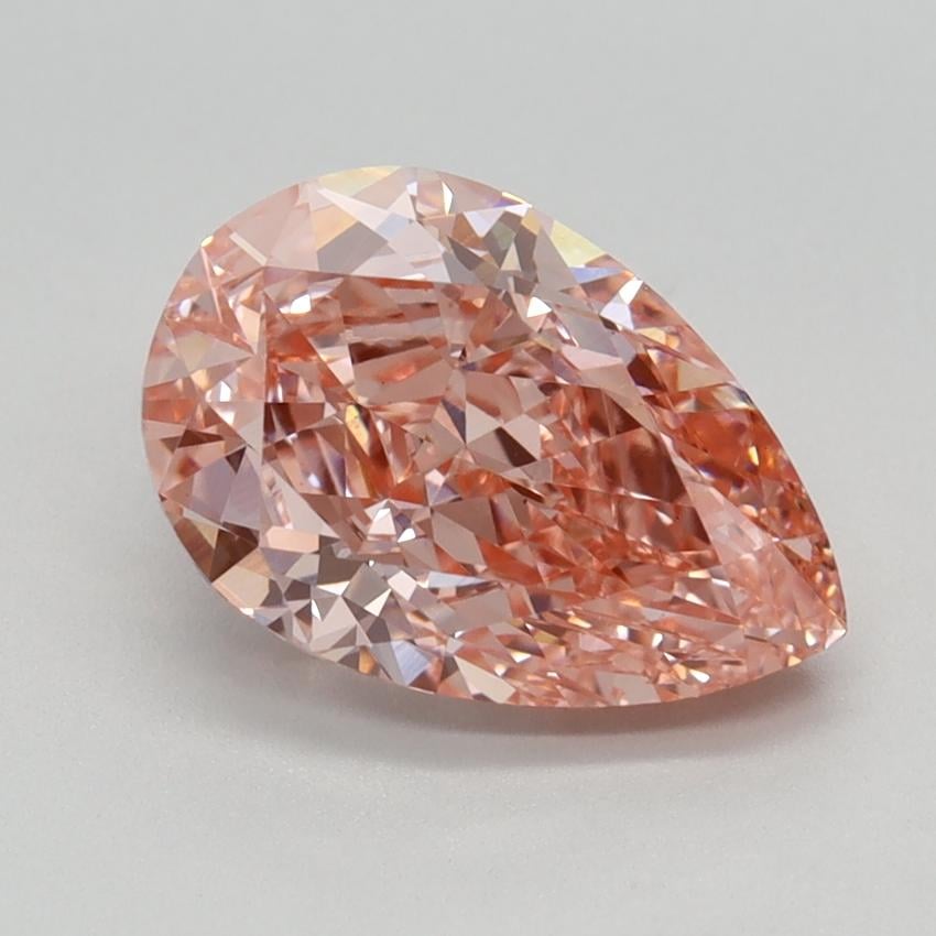 2.35 Ct. Fancy Vivid Pink Pear Lab Grown Diamond