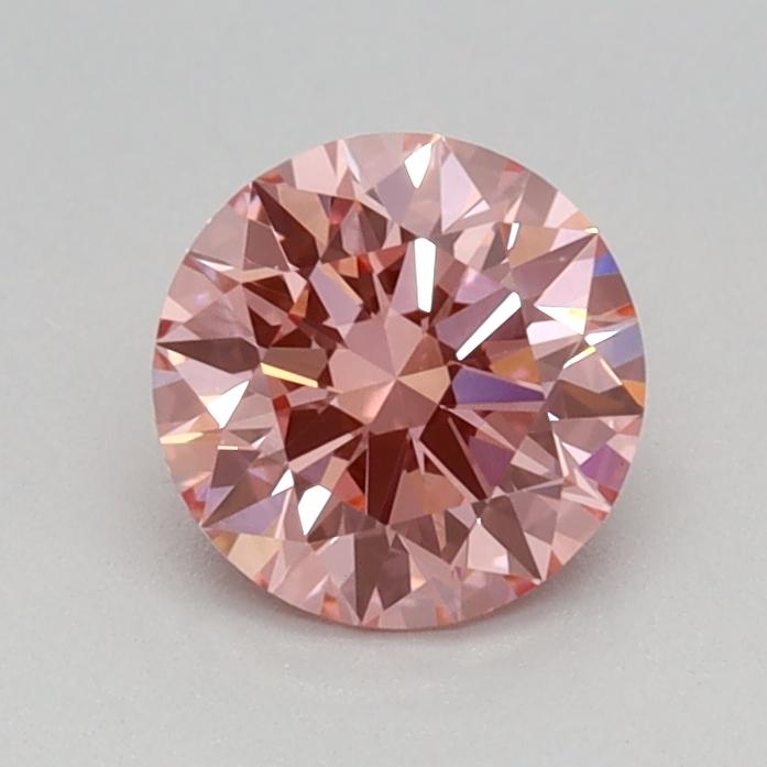 0.59 Ct. Fancy Vivid Pink Round Lab Grown Diamond