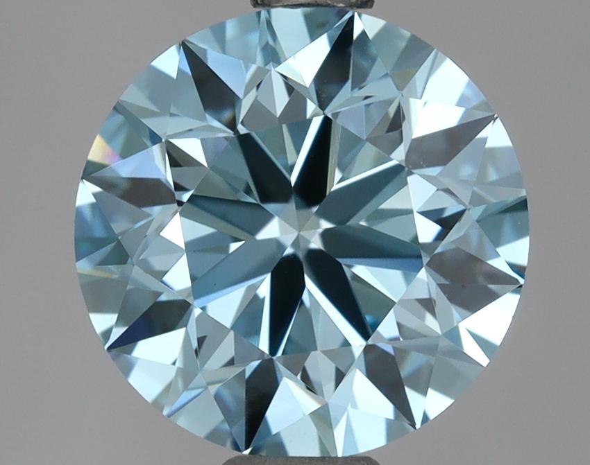 1.99 Ct. Fancy Vivid Blue Round Lab Grown Diamond