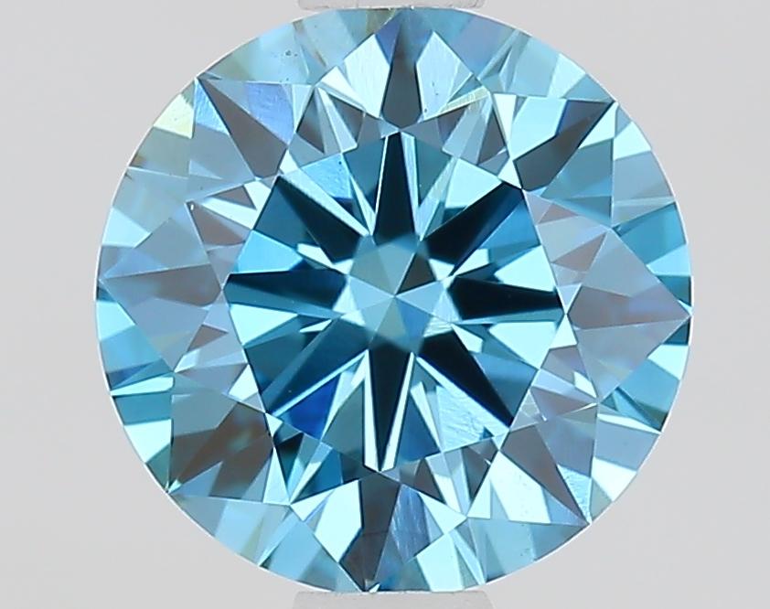 1.06 Ct. Fancy Vivid Blue Round Lab Grown Diamond