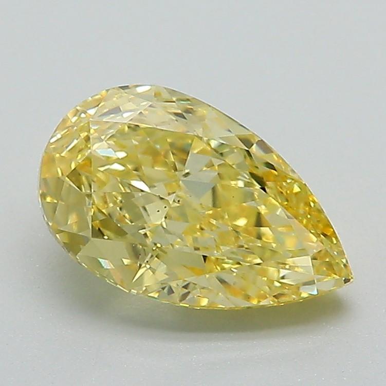 1.52 Ct. Fancy Intense Yellow Pear Lab Grown Diamond