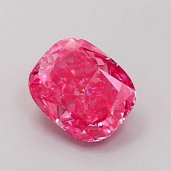 1.25 Ct. Fancy Vivid  Pink Cushion Lab Grown Diamond