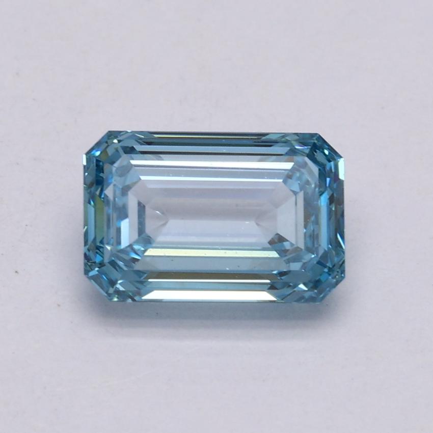 1.11 Ct. Fancy Intense Blue Emerald Lab Grown Diamond
