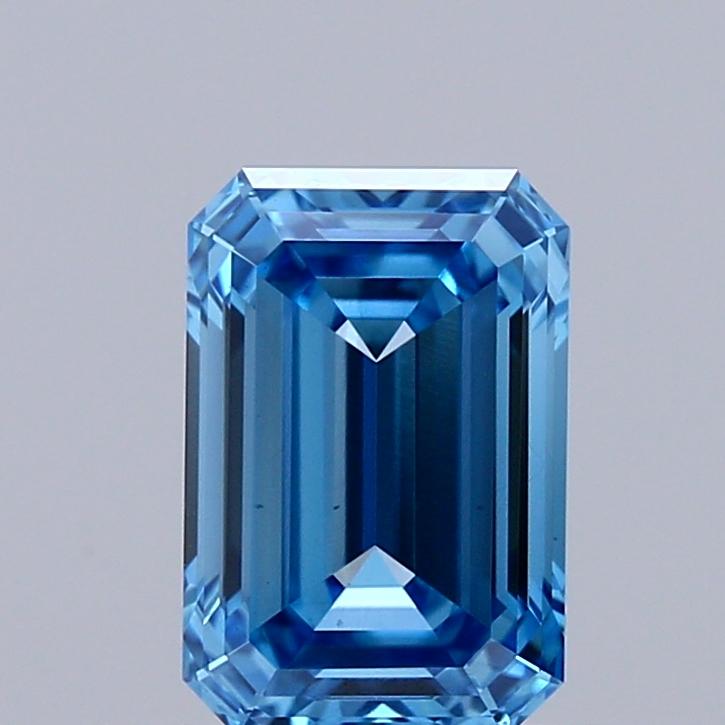 1.10 Ct. Fancy Vivid Blue Emerald Lab Grown Diamond