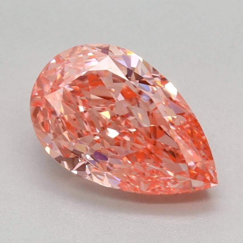 1.58 Ct. Fancy Vivid Pink Pear Lab Grown Diamond