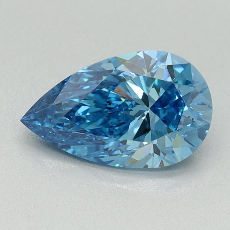 1.01 Ct. Fancy Vivid Blue Pear Lab Grown Diamond