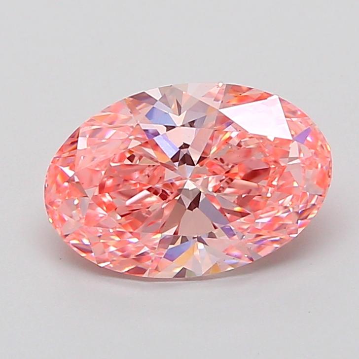 2.52 Ct. Fancy Vivid None Pink Oval Lab Grown Diamond