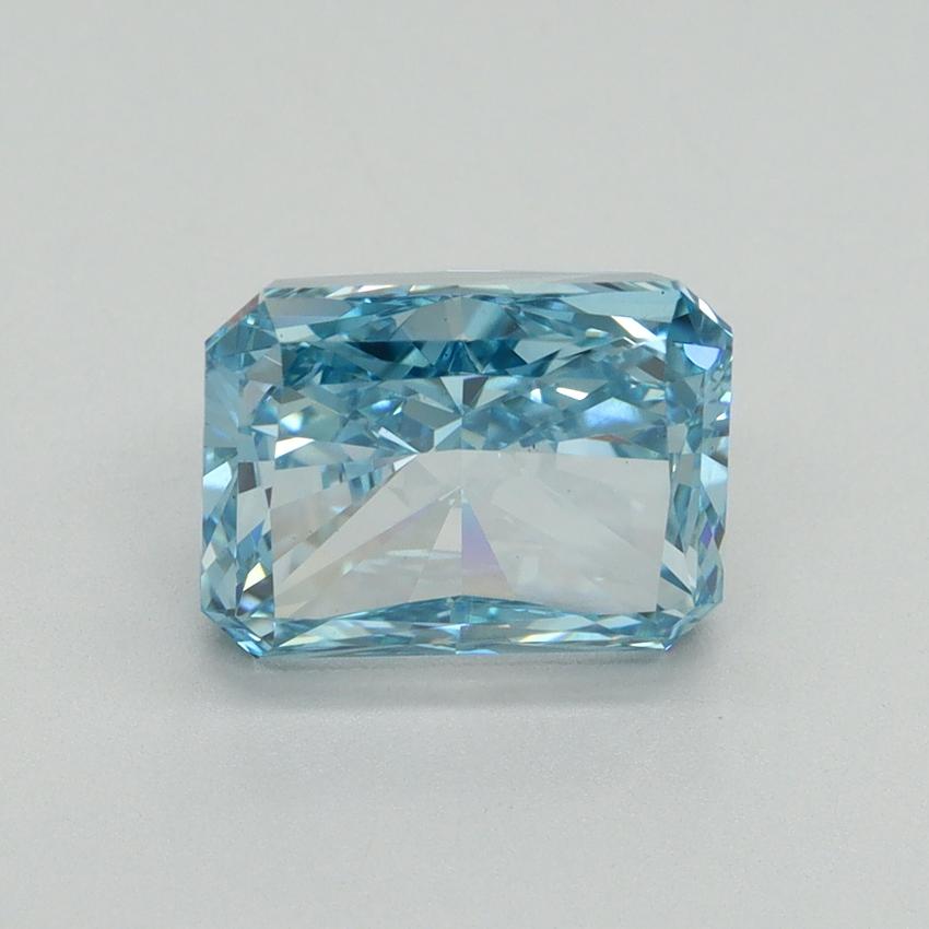 3.21 Ct. Fancy Vivid Blue Radiant Lab Grown Diamond