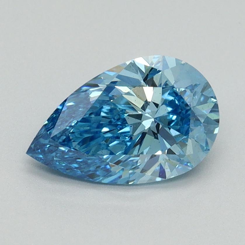 1.15 Ct. Fancy Vivid Blue Pear Lab Grown Diamond