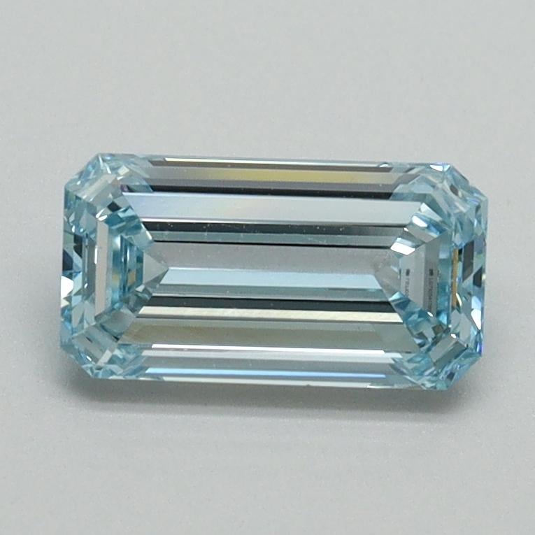 1.01 Ct. Fancy Intense Blue Emerald Lab Grown Diamond
