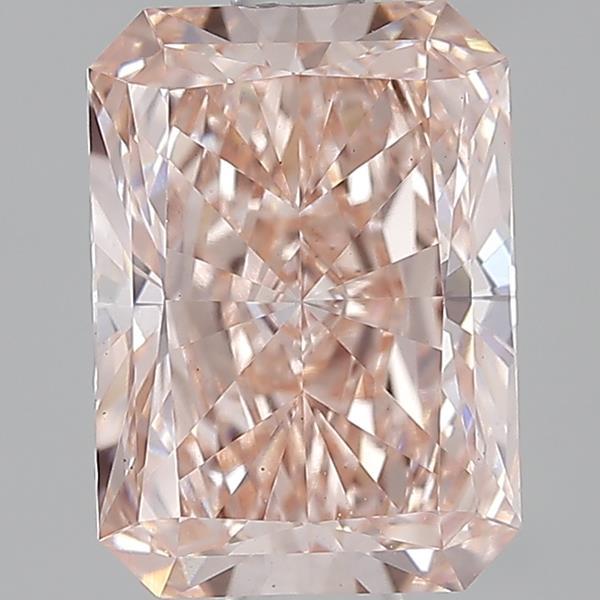 2.84 Ct. Fancy Vivid Pinkish Orange Radiant Lab Grown Diamond