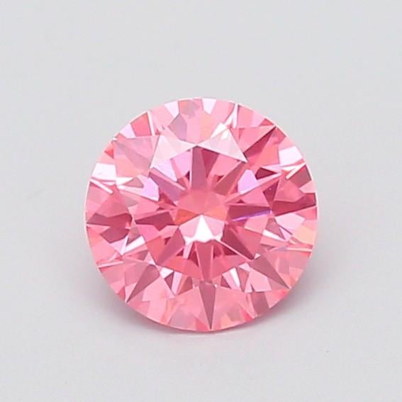 1.28 Ct. Fancy Vivid  Pink Round Lab Grown Diamond