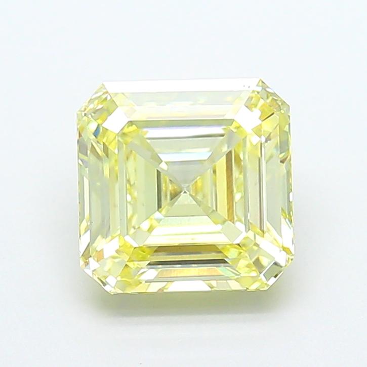 2.71 Ct. Fancy Light Yellow Asscher Lab Grown Diamond