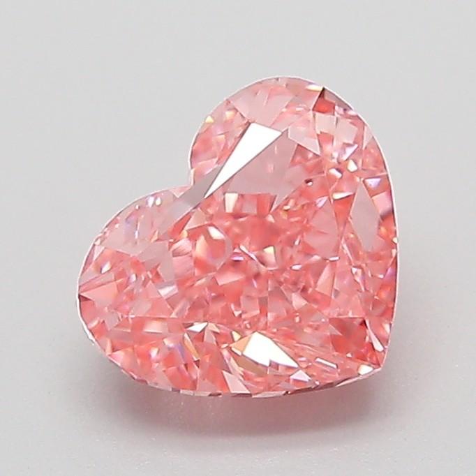 1.36 Ct. Fancy Vivid Pink Heart Lab Grown Diamond