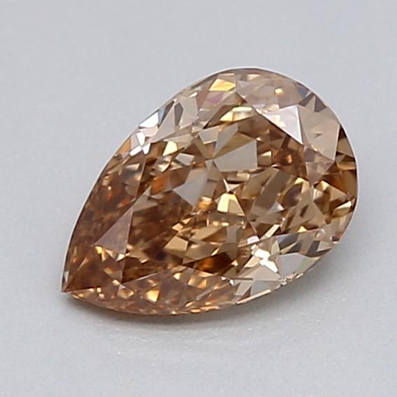 0.33 Ct. Light  Brown Pear Lab Grown Diamond