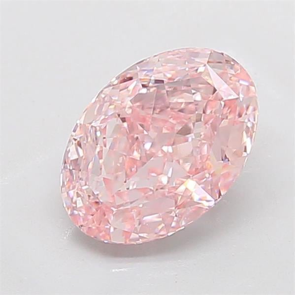 3.13 Ct. Fancy Intense Pink Oval Lab Grown Diamond