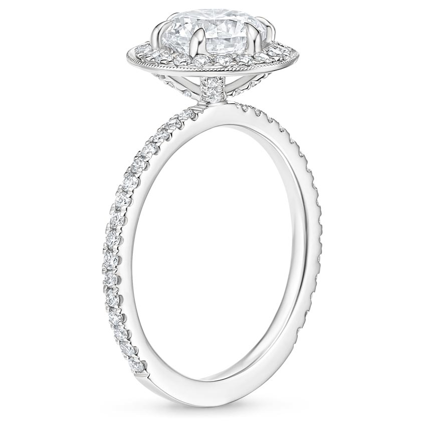 Platinum Vintage Waverly Diamond Ring (1/2 ct. tw.), large side view