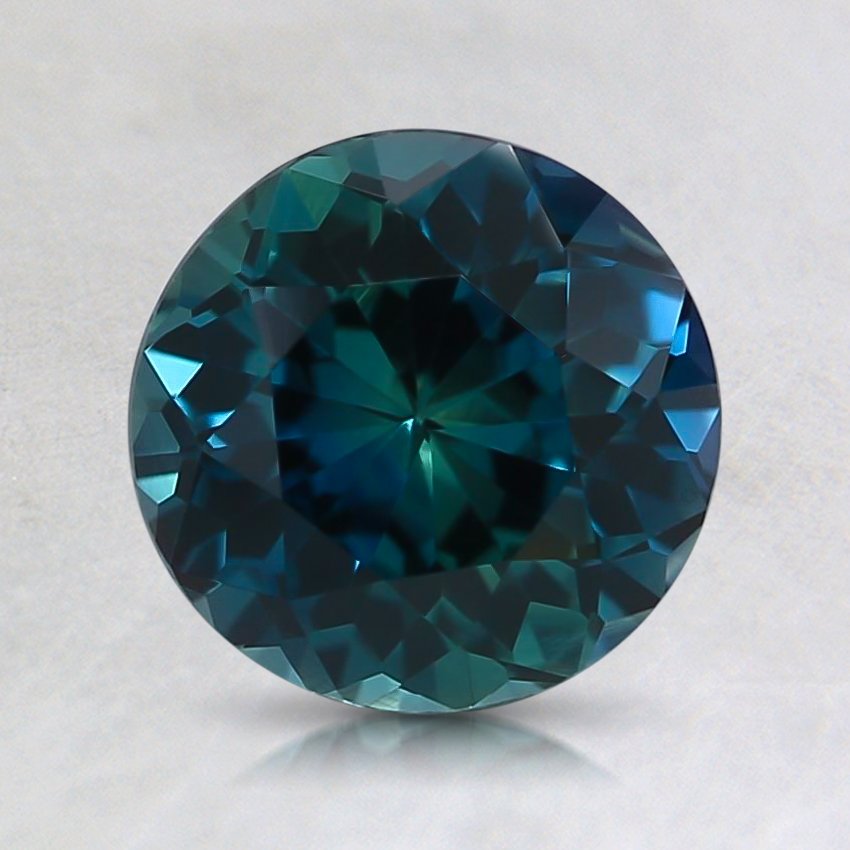 7mm Unheated Teal Round Sapphire