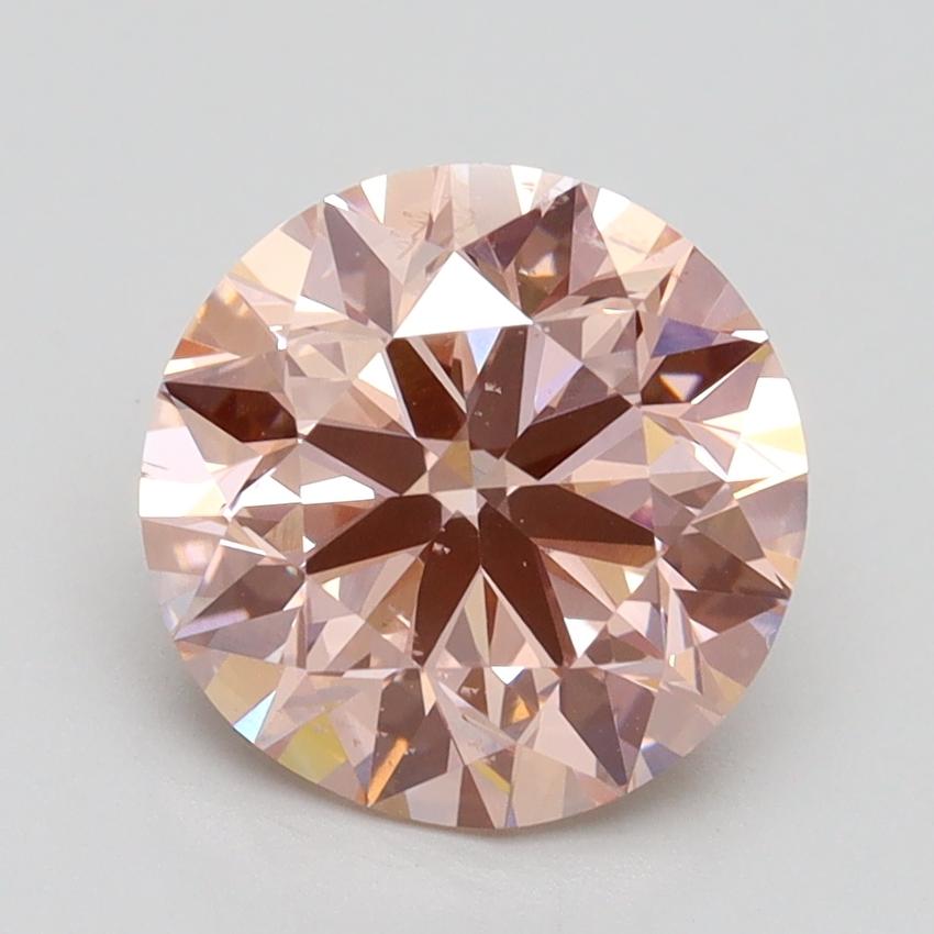 2.50 Ct. Fancy Intense Pink Round Lab Grown Diamond