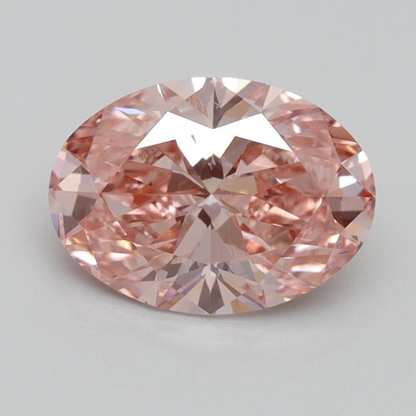 2.08 Ct. Fancy Vivid Pink Oval Lab Grown Diamond