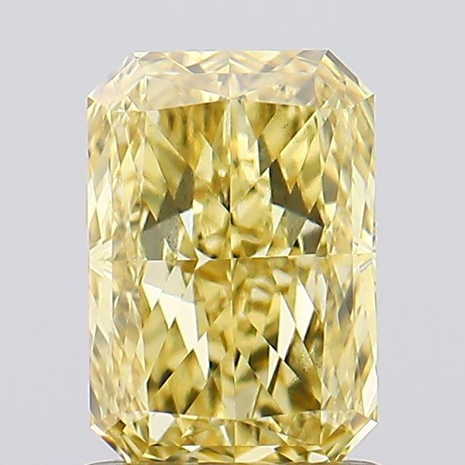 1.17 Ct. Fancy Vivid Yellow Radiant Lab Grown Diamond