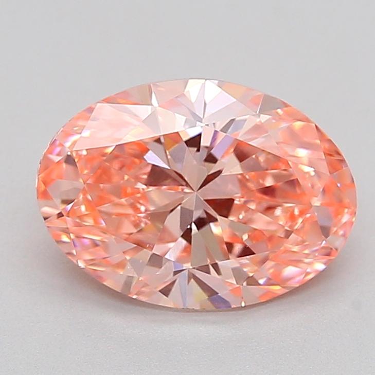 2.01 Ct. Fancy Vivid Pink Oval Lab Grown Diamond