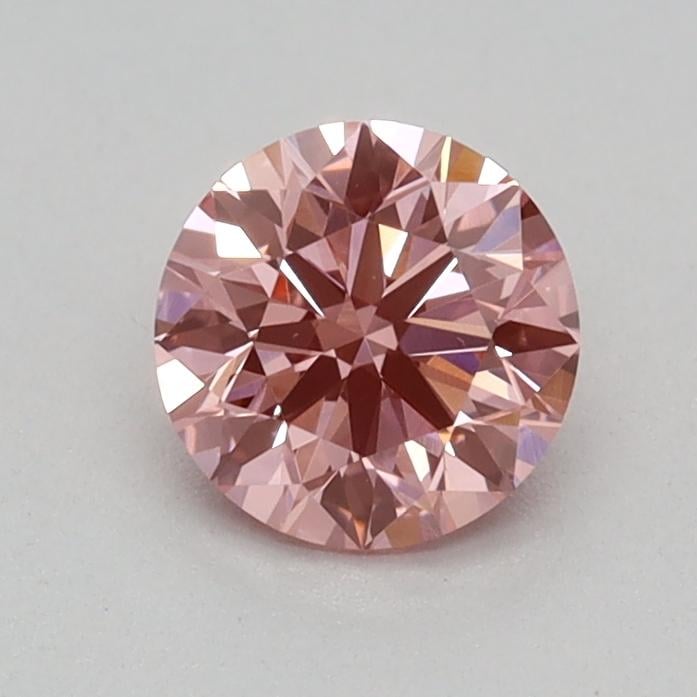 0.37 Ct. Fancy Vivid Pink Round Lab Grown Diamond