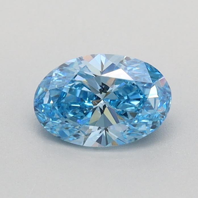 0.43 Ct. Fancy Vivid Blue Oval Lab Grown Diamond