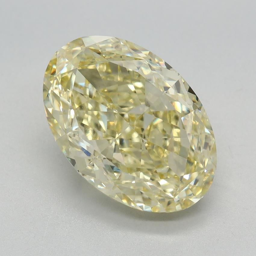 4.04 Ct. Fancy Intense Yellow Oval Lab Grown Diamond
