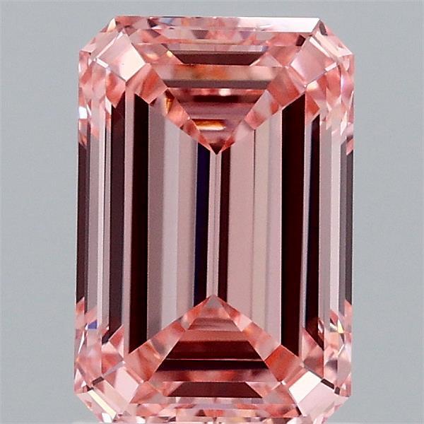 1.59 Ct. Fancy Vivid Pink Emerald Lab Grown Diamond