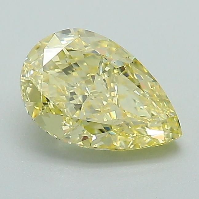1.02 Ct. Fancy Yellow Pear Lab Grown Diamond