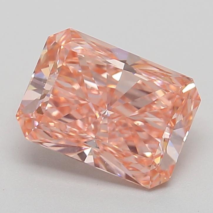 1.38 Ct. Fancy Vivid  Pink Radiant Lab Grown Diamond