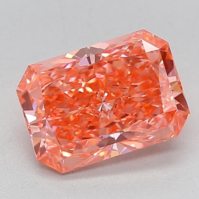 3.13 Ct. Fancy Vivid  Pink Radiant Lab Grown Diamond