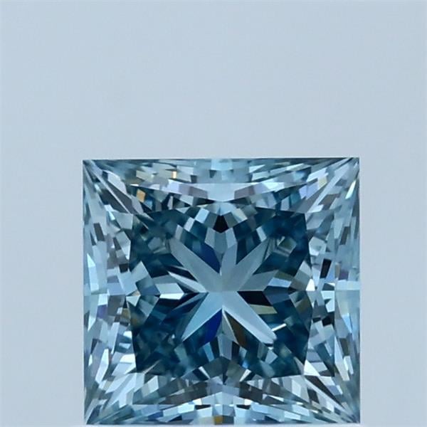 1.03 Ct. Fancy Vivid Blue Princess Lab Grown Diamond
