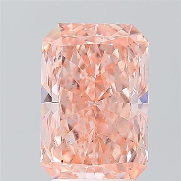2.86 Ct. Fancy Intense  Pink Radiant Lab Grown Diamond