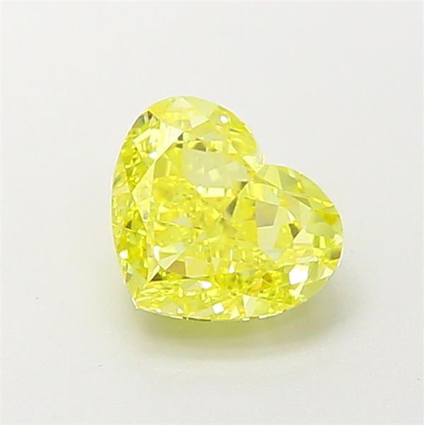 0.86 Ct. Fancy Intense Yellow Heart Lab Grown Diamond