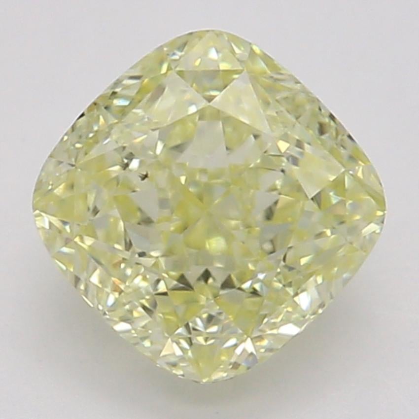 0.81 Ct. Fancy Light Yellow Cushion Diamond