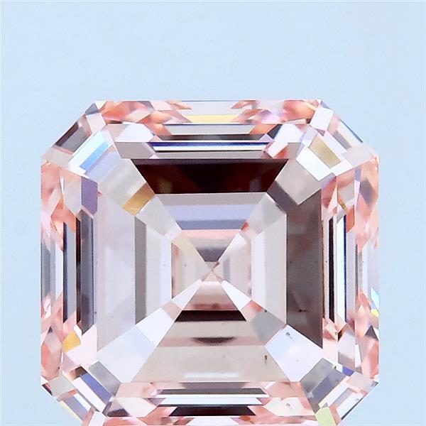4.05 Ct. Fancy Intense Pink Asscher Lab Grown Diamond
