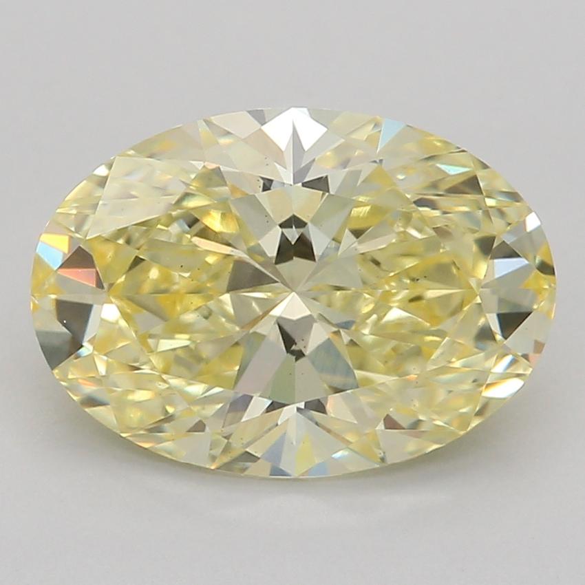 1.59 Ct. Fancy Yellow Oval Lab Grown Diamond
