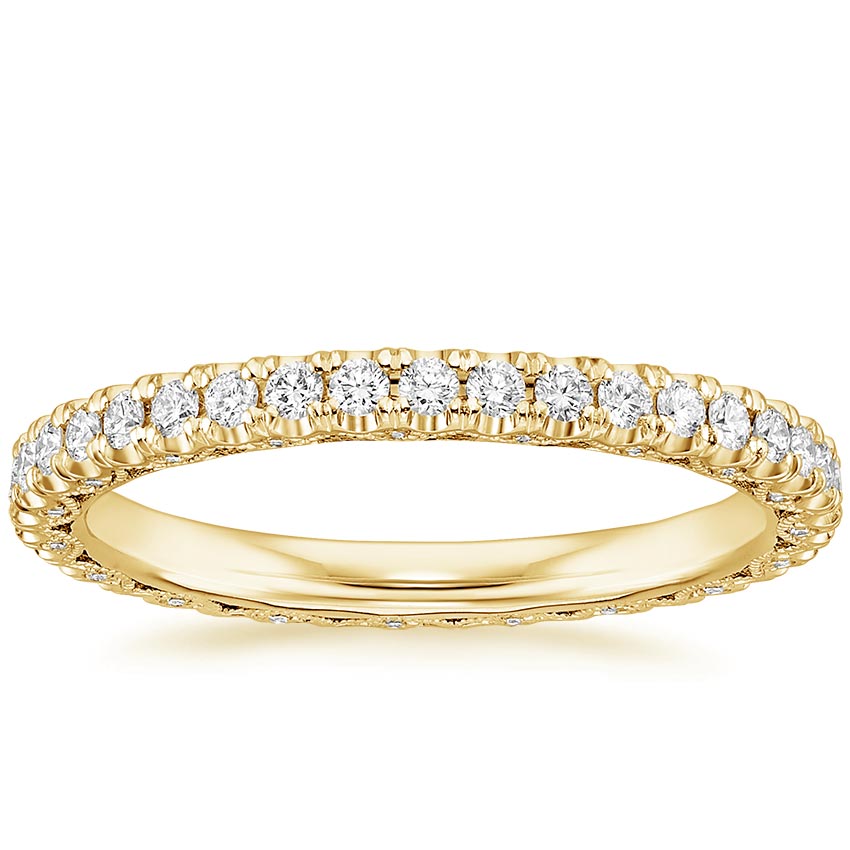 Yellow Gold Tacori Petite Crescent Eternity Diamond Ring (1/2 ct. tw.)