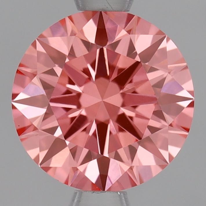 1.08 Ct. Fancy Vivid Pink Round Lab Grown Diamond