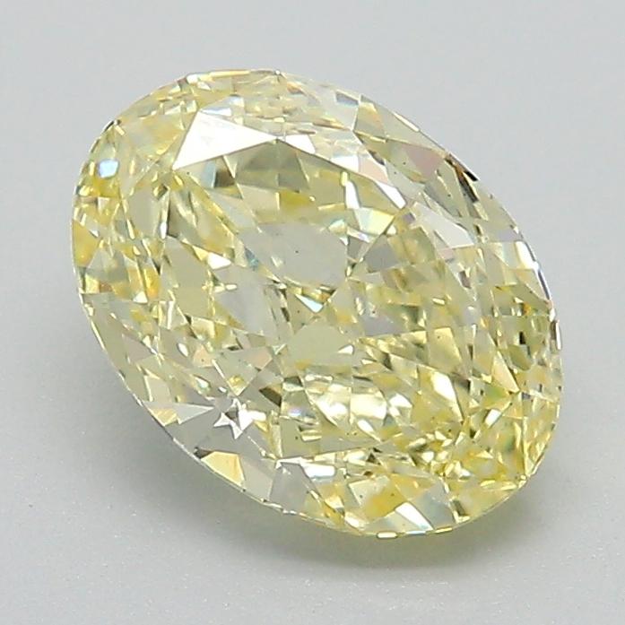 1.70 Ct. Fancy Intense Yellow Oval Lab Grown Diamond