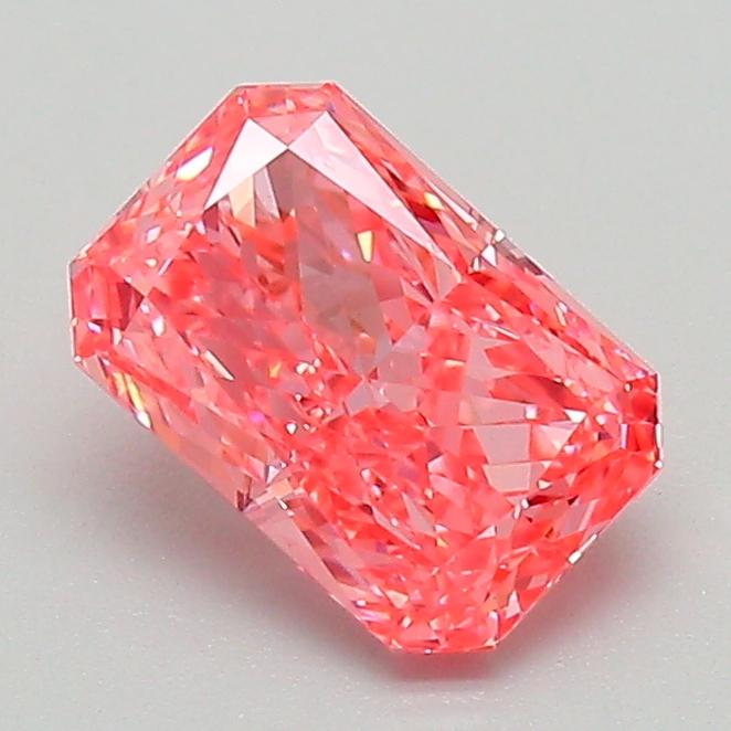 1.11 Ct. Fancy Vivid Pink Radiant Lab Grown Diamond