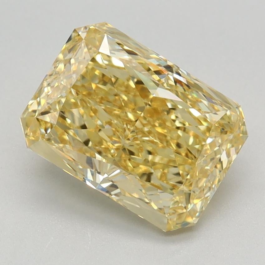2.17 Ct. Fancy Vivid Yellow Radiant Lab Grown Diamond