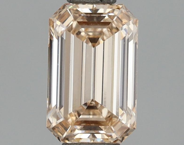 1.00 Ct. Fancy Light Orangy Pink Emerald Lab Grown Diamond
