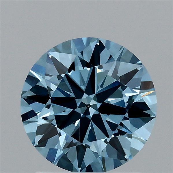1.50 Ct. Fancy Vivid Blue Round Lab Grown Diamond