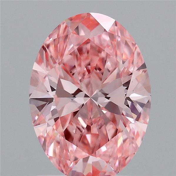 1.52 Ct. Fancy Vivid Pink Oval Lab Grown Diamond