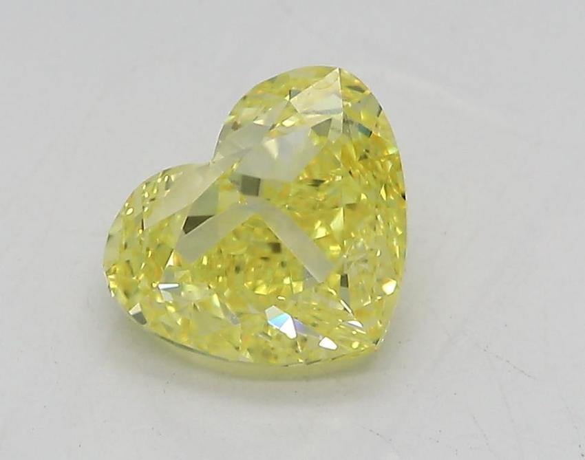 1.62 Ct. Fancy Intense Yellow Heart Lab Grown Diamond