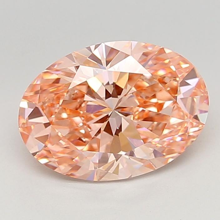 3.00 Ct. Fancy Vivid  Pink Oval Lab Grown Diamond
