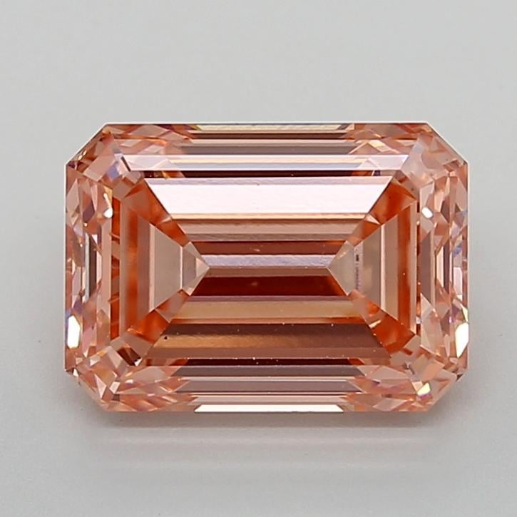 4.07 Ct. Fancy Vivid  Pink Emerald Lab Grown Diamond